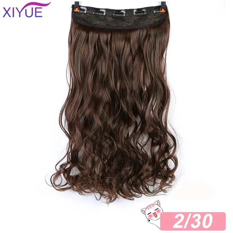 5 Clips Synthetic Hair Long Straight Clip In Hair Extensions False Hair Black Hair Pieces for Women — image 14