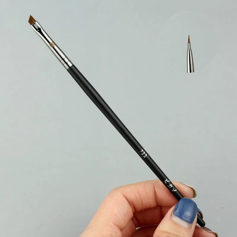 1pc Precision Eyeliner Beveled Concealer Makeup brushes tapered Eyelid Make up brush Flat liner liquid eyebrow 406 712 722 — image 6