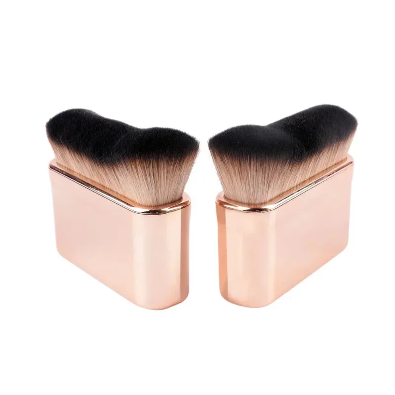 1pc Big Angled Foundation Makeup brushes Liquid Bronzer Make up brushes Wavy Powder Face essential cosmetic tools Portable — image 2