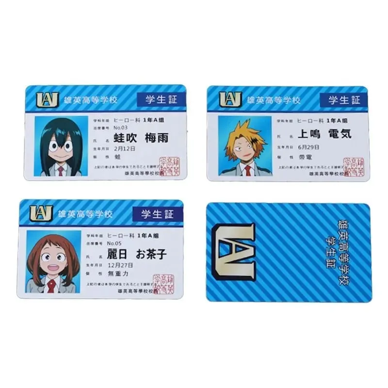 1PCS Anime Peripheral My Hero Academia PVC Student ID Card School Food Card — image 5