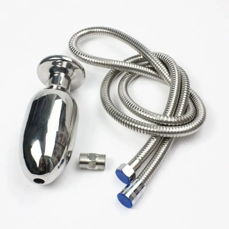 8 Sizes New Anus Enemator Stainless Steel Anal Dildo Plug Intestinal Cleaner with Shower Pipe Anal Sex Toys for Couples HH8-86 — image 4
