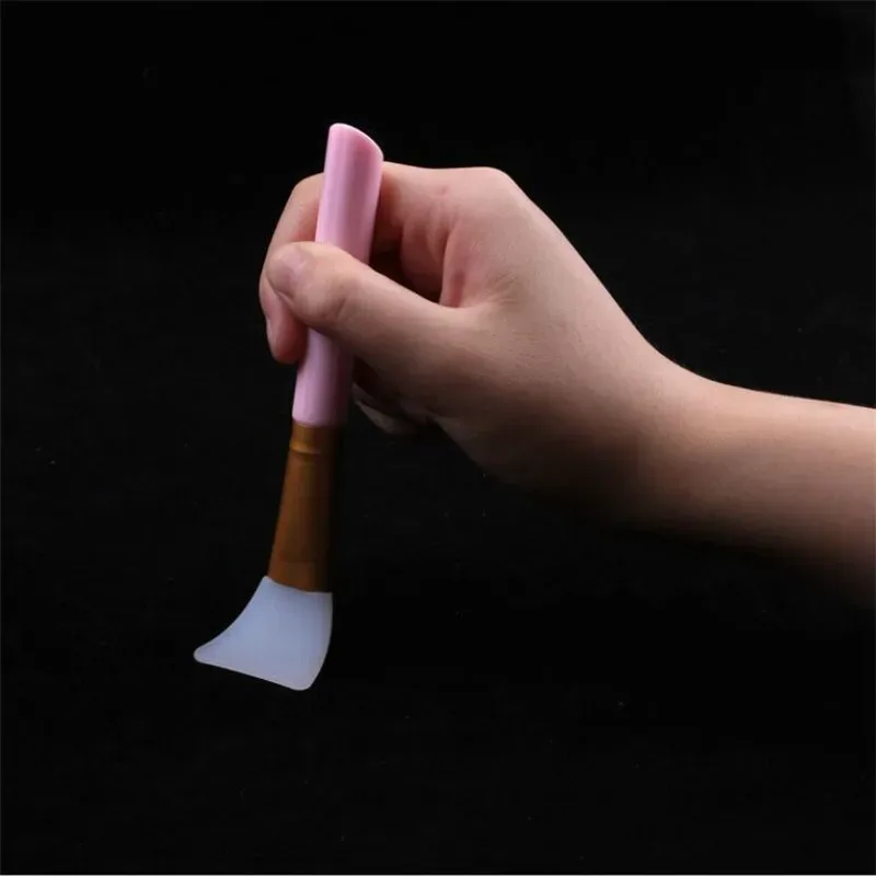 1db Professzionális sminkecsetek Arcmaszk Ecset Szilikon Gél DIY Cosmetic Beauty Tools Alapozó ecset Arc iszap Keverő Smink — image 6
