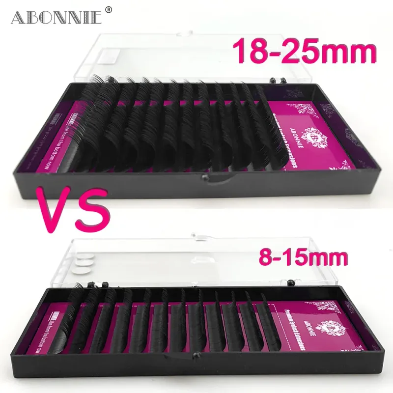 Abonnie 12Lines Individual Mink Eyelashes Premium Volum Lashes Tary Fluffy Eyelash Extension for Eye Beauty Makeup — image 4
