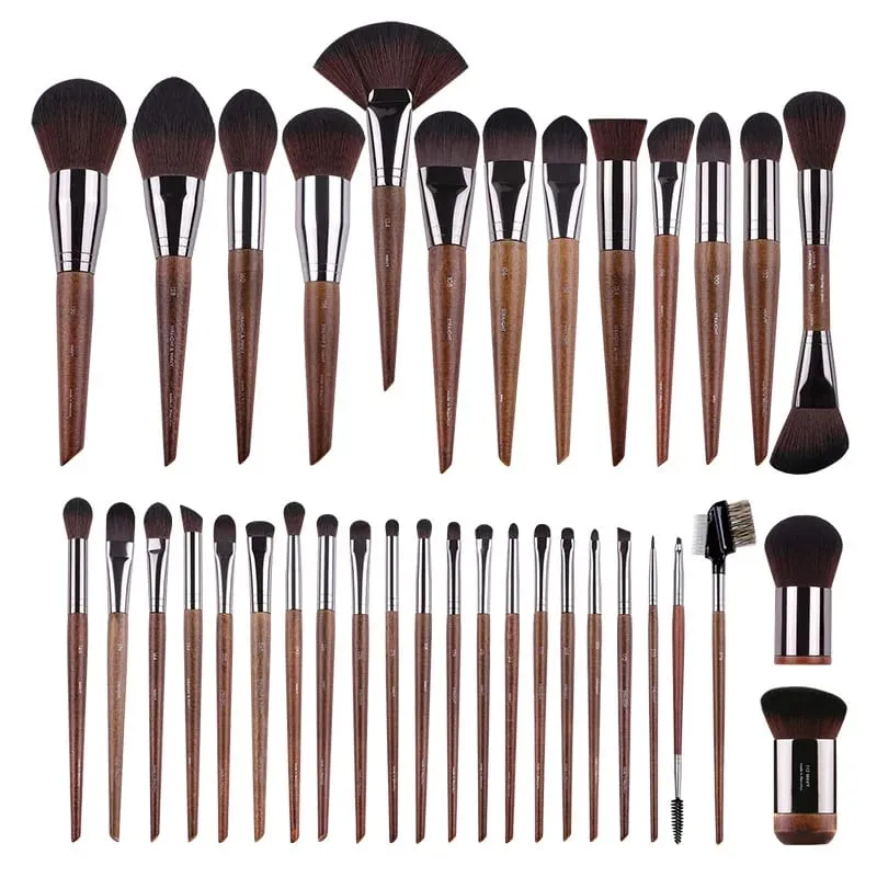 MUF Series Beauty Makeup Brushes 1pcs Original Wood Make up Brush Beauty Eyeshadow Blending Tool Brochas Maquillaje — image 1