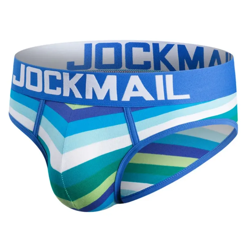 Jockmail กางเกงในชายเซ็กซี่ชุดชั้นในชายผ้าฝ้าย Low Rise Underpant เส้นด้ายสุทธิลูกไม้, Breathable ฤดูร้อนกางเกงขาสั้น calzoncillos hombre slip — image 29