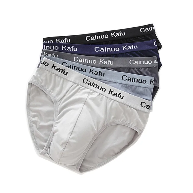 4Pcs Men Briefs Mens Summer Underwear Large Size L-5XL Elasticity Underwear Male Comfortable Panties Sexy Male Shorts Briefs Hot — image 21