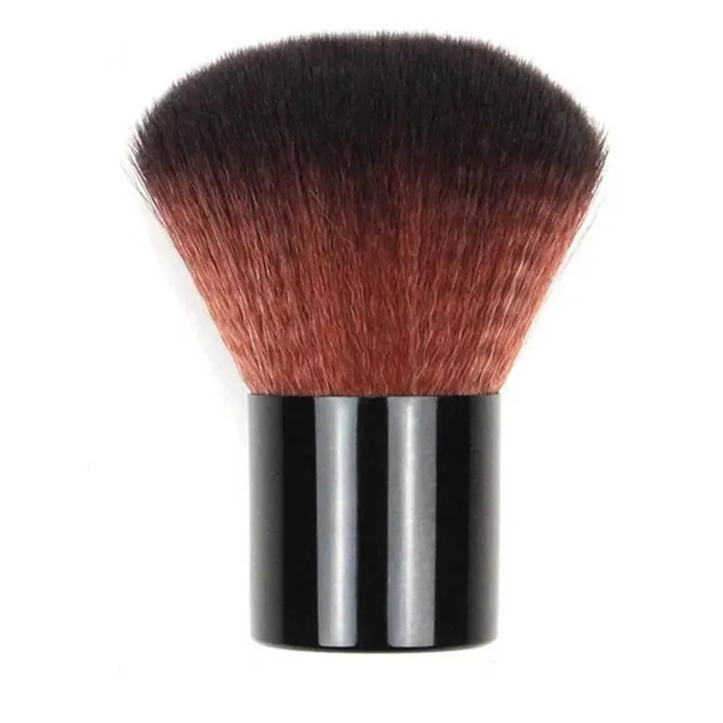 1Set Big Black Makeup Brushes Powder Cosmetic Brush Face Blush Contour Brush Kabuki Nail Brush Makeup Tools With Bag Sculpting