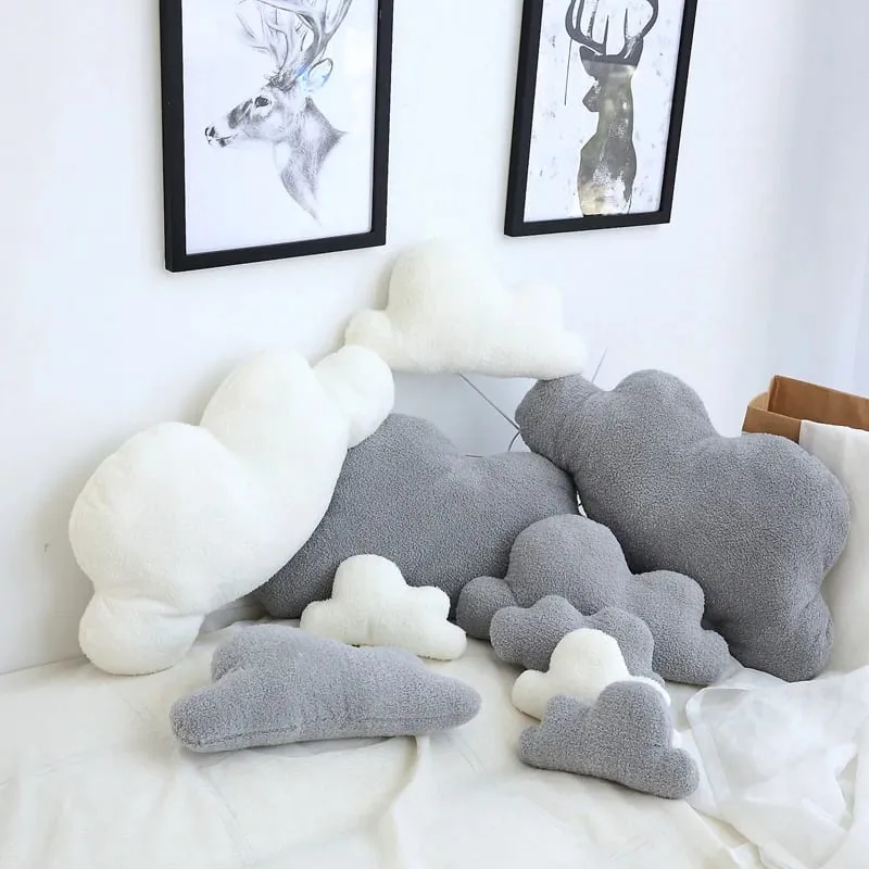Cute 3 Sizes Cloud Shaped Pillow Cushion Stuffed Plush Toy Bedding Baby room Home Decoration Gift — image 8