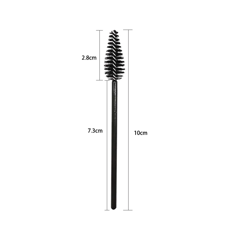200Pcs Handle Disposable Water Drop Shape Cosmetic Brush Nylon Mascara Wands Lashes Makeup Brushes Eyelash Extension Tools — image 2
