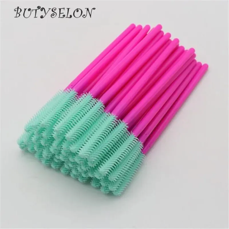50pcs Disposable Silicone Eyelash Brushes Mascara Wands Applicator Eyebrow Comb Microbrush Lash Extension Supplies Makeup Tools — image 8