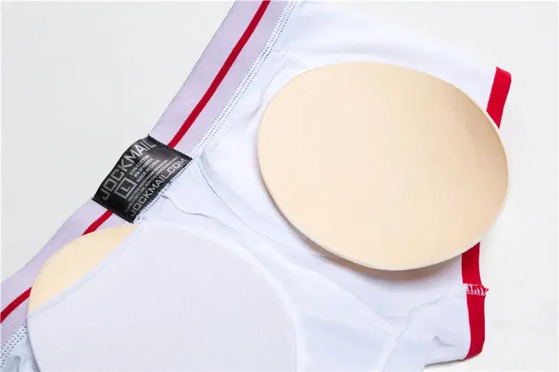 Brand sexy men underwear bulge enhancing men Boxer include Penis pad and hips buttocks double Removable push up cup — image 28