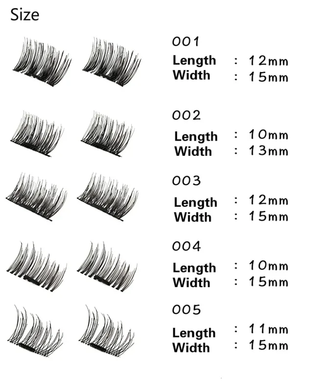 3D Magnetic Eyelash False Eyelashes Double Magnet Full Strip Magnetic Lashes Soft Hair Reusable Fake Eye Lashes — image 6