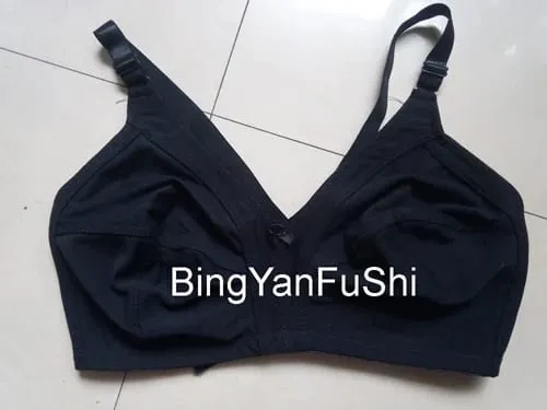 White Cotton Bra Big Bust 85 90 95 100 105 110 115 C D DD E F Cup Bras For Women Push Up Comfortable Seamless Sexy Lace Bh C01