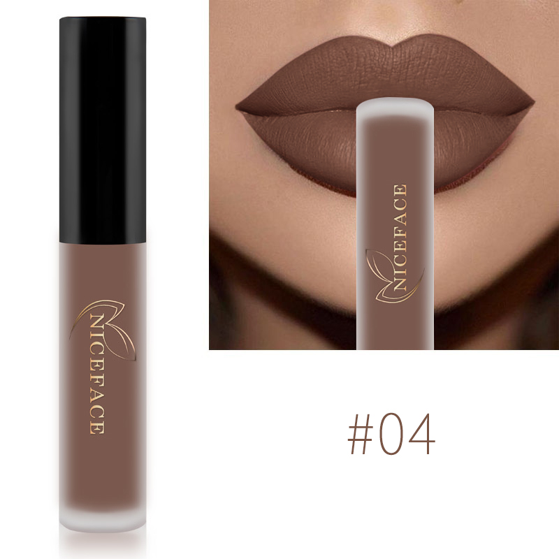 Nude Liquid Lipsticks Waterproof Velvet Matte Lip Gloss Long Lasting Non-stick Cup Lip Tint Makeup Pigment Cosmetics