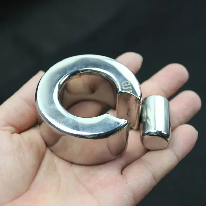 15 Sized Stainless Steel Scrotum Pendant Penis Bondage Rings Cylindrical Cockring Ball Stretcher Scrotum-ring Sex Toys BB-207 — image 6