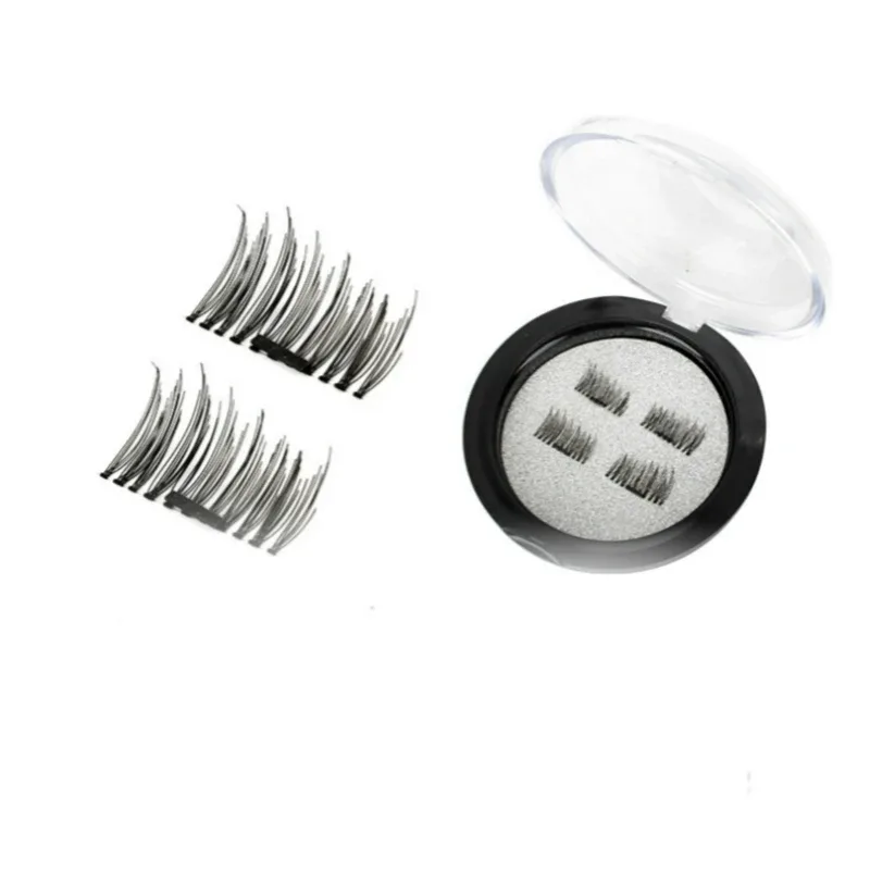 3D Magnetic Eyelash False Eyelashes Double Magnet Full Strip Magnetic Lashes Soft Hair Reusable Fake Eye Lashes — image 4