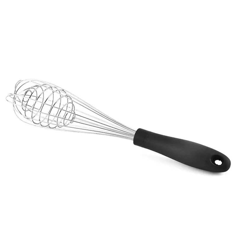 Stainless Steel + TPR Handle Egg Beater Kitchen Balloon Wire Whisk Mixer Foamer for Cooking Baking Blending Whisking Stirring