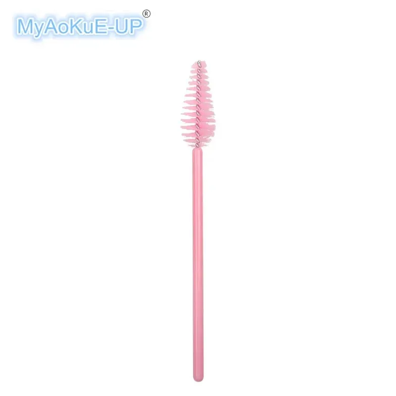 200 Pcs Wholesale Water Drop Shape Disposable Nylon Mascara Wands 4 Mix Color Lashes Makeup Brushes Eyelash Extension Tools