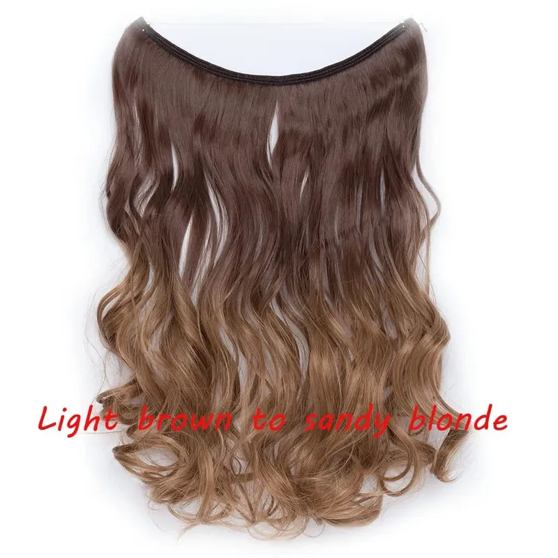 S-noilite 32colors Synthetic Invisible Wire Hair Extension Clip In False Hair Hairpieces Long Hair Extensions For Women