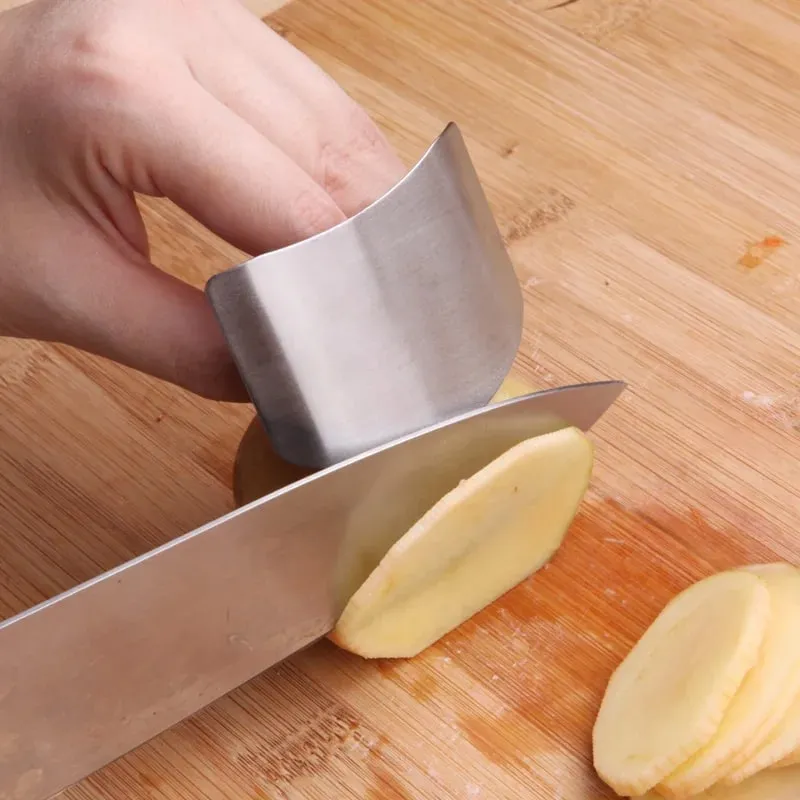 Stainless Steel Finger Protector Finger Hand not to Hurt Cut Safety Guard Finger Protection Tools Kitchen Cooking Tools