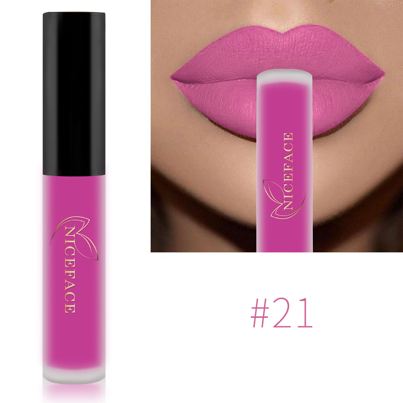 Nude Liquid Lipsticks Waterproof Velvet Matte Lip Gloss Long Lasting Non-stick Cup Lip Tint Makeup Pigment Cosmetics