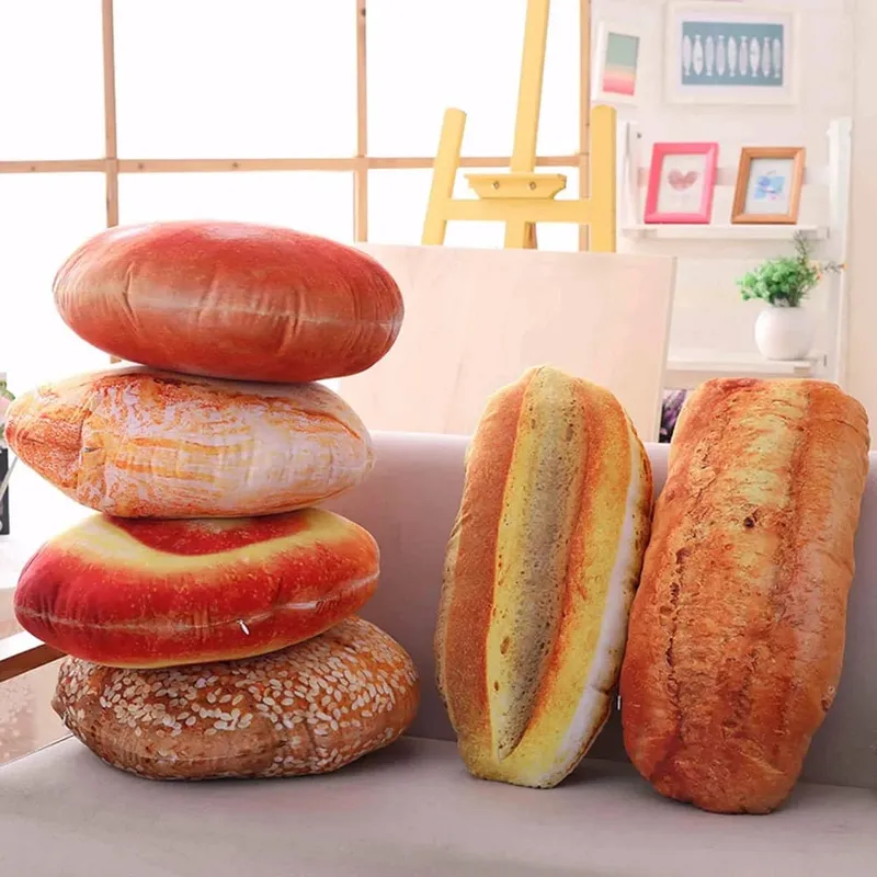 Plush Donut Cream Bread Stuffed Toy Pillow Soft Cushion Restaurant Decoration Birthday Gift Birthday Gift — image 3