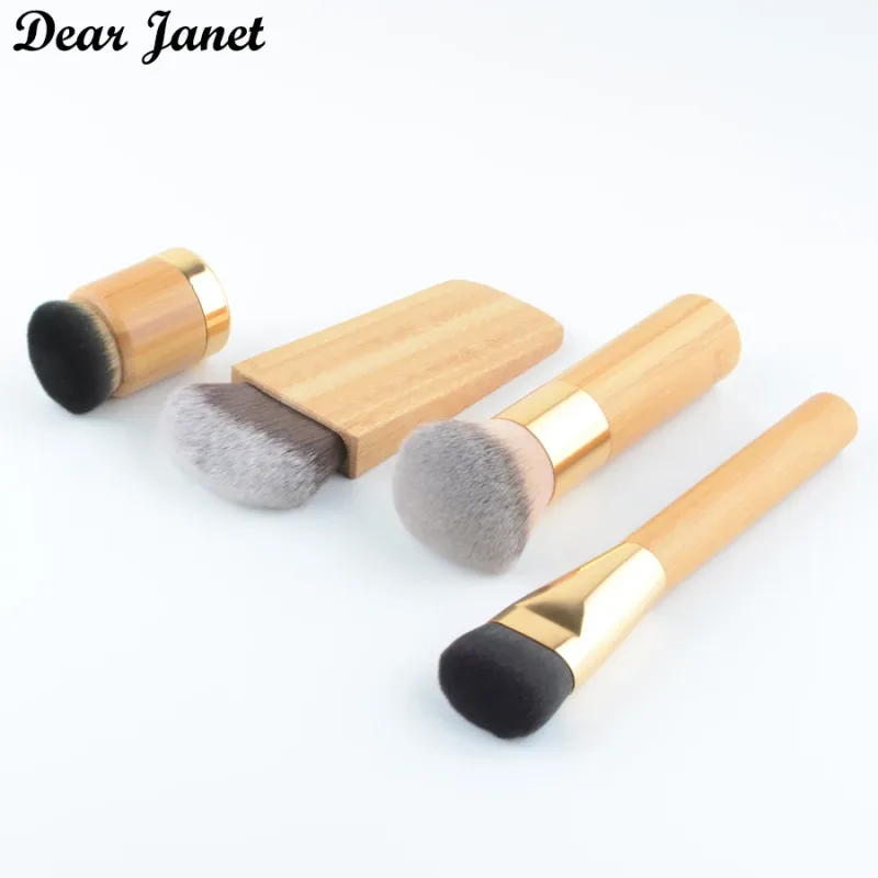 1pc Super Soft Powder Make up brushes Foundation Blusher makeup brush Shadow blending contour Professional High quality bamboo — image 4