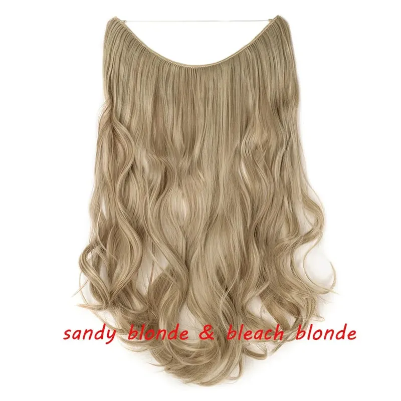 S-noilite 32colors Synthetic Invisible Wire Hair Extension Clip In False Hair Hairpieces Long Hair Extensions For Women