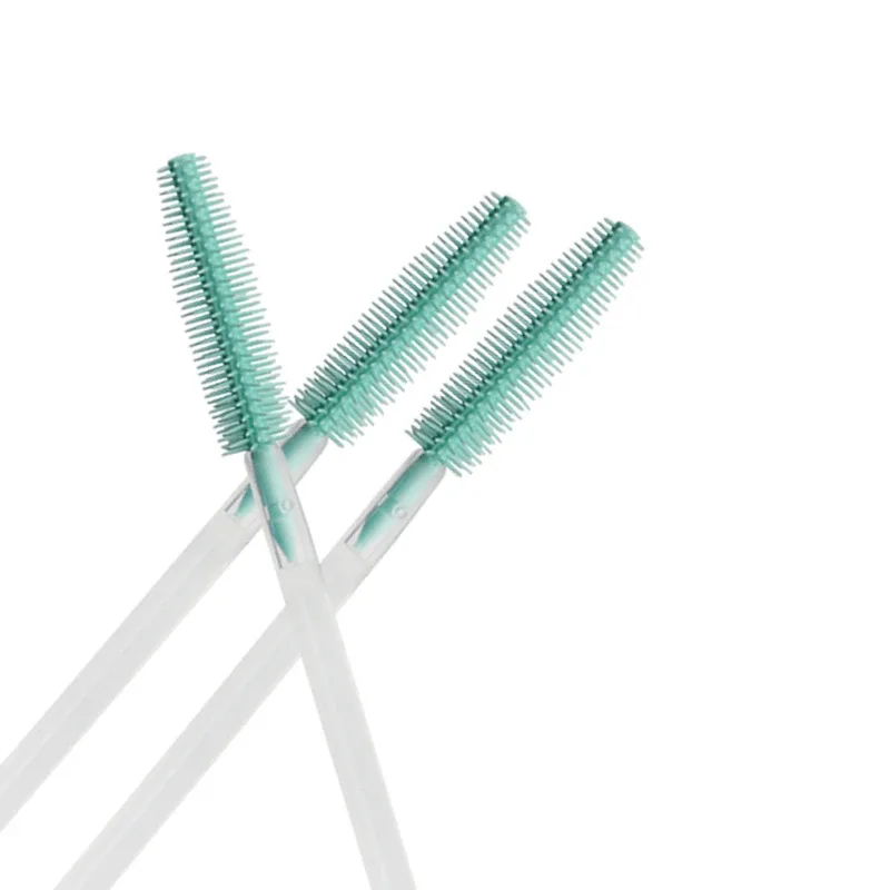 50 pcs Silicone Mascara Wands Applicator Disposable Eyelash Brushes Comb Beauty Makeup Brush For Women Eyelash Extension Tools