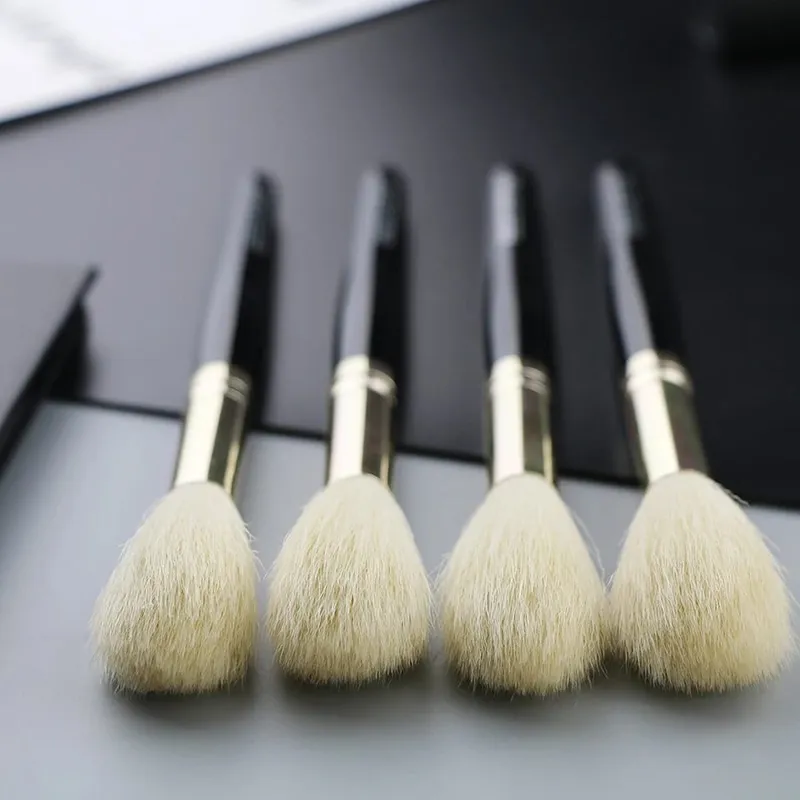 1 pièces 100% poils de chèvre surligneur noir pinceaux de maquillage professionnel naturel poney fard à paupières Blush sourcils pinceaux de maquillage — image 3