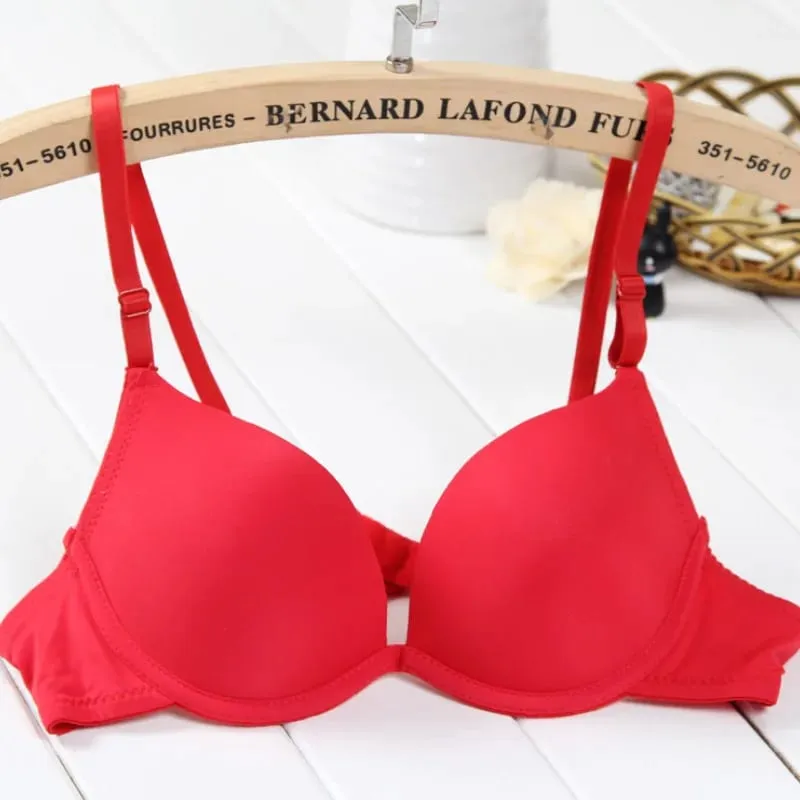 Sexy Womens Lingerie Small Breasts Deep V Brassiere Support Bra Underwired Bralette Padded Bh Top 28-36 AA A B Cup — image 12