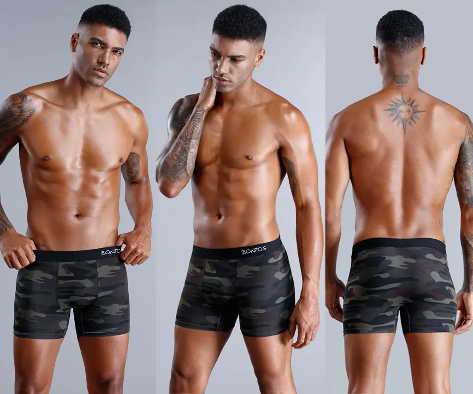 Brand Underwear Men Boxer Shorts Letter Elastic Waistband Men's Panties Natural Cotton Mens Underpants High Quality Boxershorts — image 7