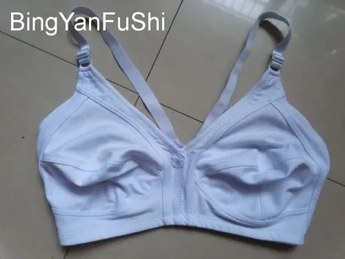 White Cotton Bra Big Bust 85 90 95 100 105 110 115 C D DD E F Cup Bras For Women Push Up Comfortable Seamless Sexy Lace Bh C01 — image 11