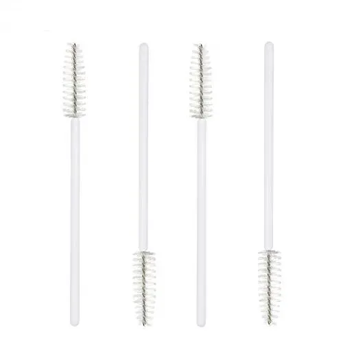 200pcs Disposable Mascara Wand Eyelash Eyebrow Brushes White Applicator Eyelash Extension Make Up Brush Accessories — image 4