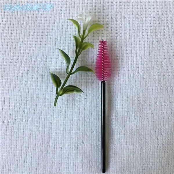 200 pcs Wholesale Water Drop Shape Nylon Material Mix Color Lashes Makeup Brushes Eyelash Extension Tools Eyelashes Brushes