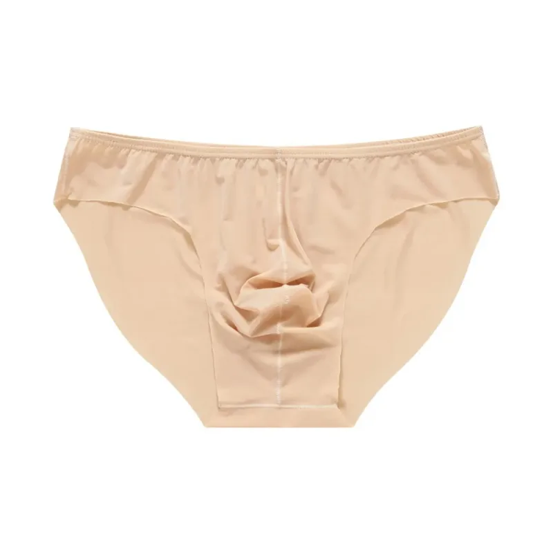 Men's Briefs Soft Breathable Silk Sexy Underwear Men's Hot Hips Up Transparent Jockstrap Sexy Colorful Undies Cueca — image 3