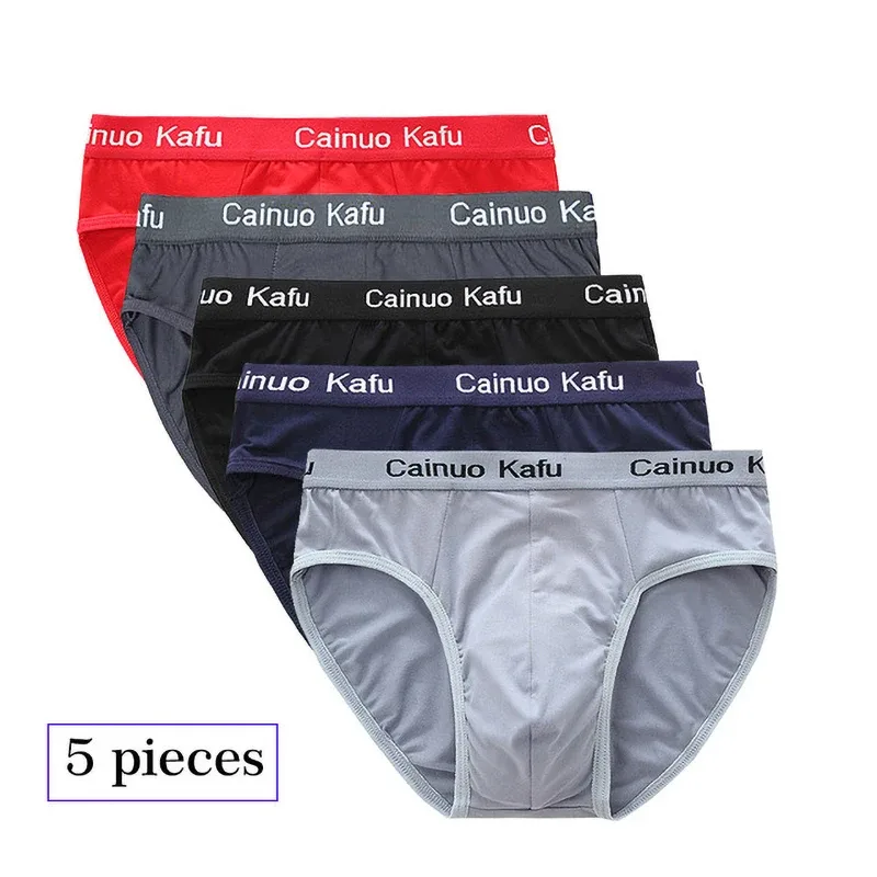 4Pcs Men Briefs Mens Summer Underwear Large Size L-5XL Elasticity Underwear Male Comfortable Panties Sexy Male Shorts Briefs Hot — image 5