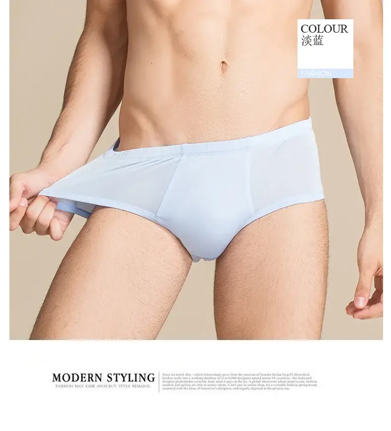 Men Underwear Boxer Shorts 100% Real Silk Knitted Boxers Comfortable Health Breathable Male U Shape Underpants 69112 — image 16