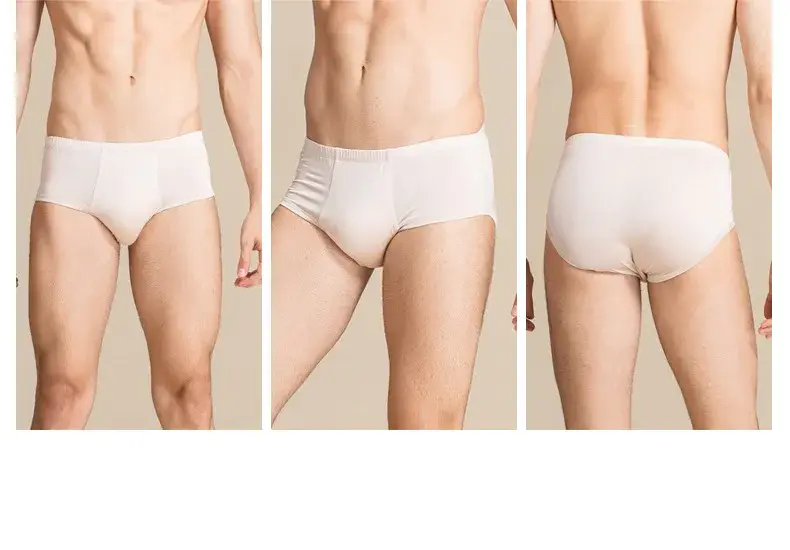 Men Underwear Boxer Shorts 100% Real Silk Knitted Boxers Comfortable Health Breathable Male U Shape Underpants 69112 — image 15
