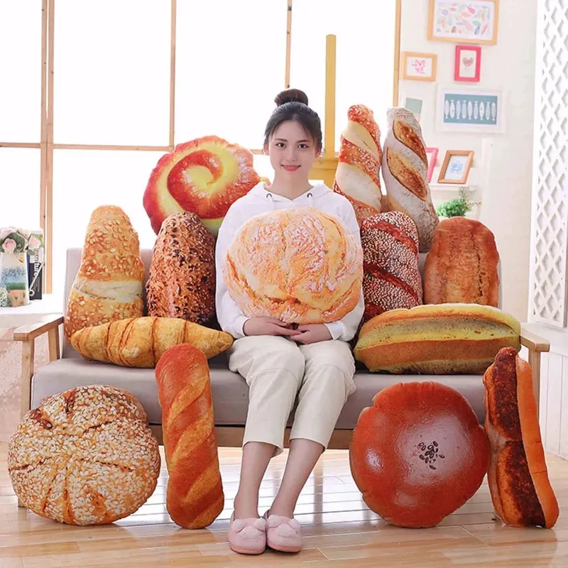 Plush Donut Cream Bread Stuffed Toy Pillow Soft Cushion Restaurant Decoration Birthday Gift Birthday Gift — image 9