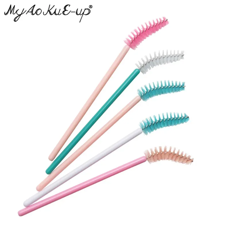 50pcs Eyelash Brushes Eyebrow Microbrush For Mascara Wand Soft Head Eyelashes Cosmetics Applicator Lash Extension Makeup Brushes — image 6