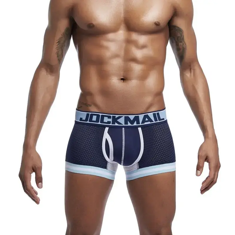 Boxers Elasticity Mesh Underwear Men Boxers Homme Cueca Boxer Shorts Sexy Mens Pouch Boxers Male Underpants Gay Pantie — image 18