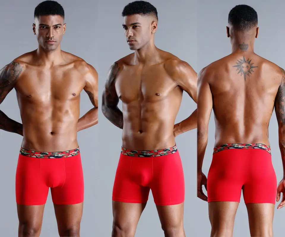 Brand Underwear Men Boxer Shorts Letter Elastic Waistband Men's Panties Natural Cotton Mens Underpants High Quality Boxershorts — image 9
