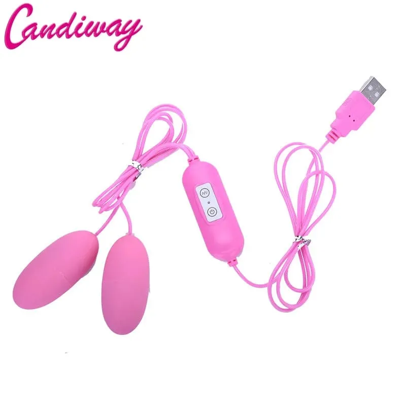 Vibrator 12 multi Speed Jump Egg Vibrating Clitoris Stimulator USB Adult Product Sex Toys For Women Female Masturbation