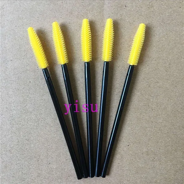 50 pcs Silicone Mascara Wands Applicator Disposable Eyelash Brushes Comb Beauty Makeup Brush For Women Eyelash Extension Tools