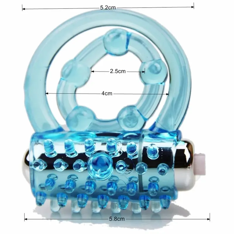 Lasting Vibrators Rings Double CockRing Delay Premature Ejaculation Penis Ball Loop 2Locked Sex Toys Product for Men — image 6