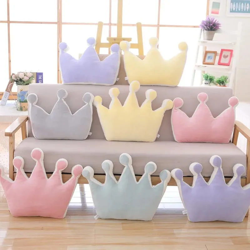 INS HOT Candy Color Cloud Star Moon Plush Pillow Colorful Rainbow Crown Pillow Cushion Sofa Home Decoration Throw Pillow Toy — image 7