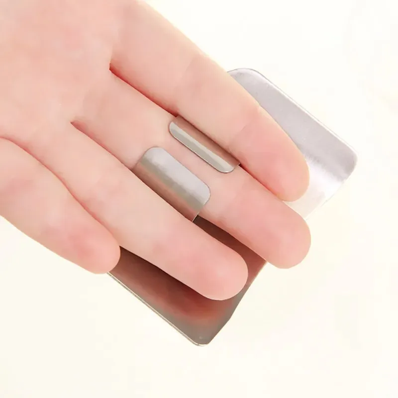 Stainless Steel Finger Protector Finger Hand not to Hurt Cut Safety Guard Finger Protection Tools Kitchen Cooking Tools