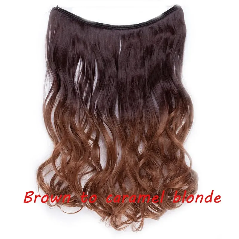 S-noilite 32colors Synthetic Invisible Wire Hair Extension Clip In False Hair Hairpieces Long Hair Extensions For Women
