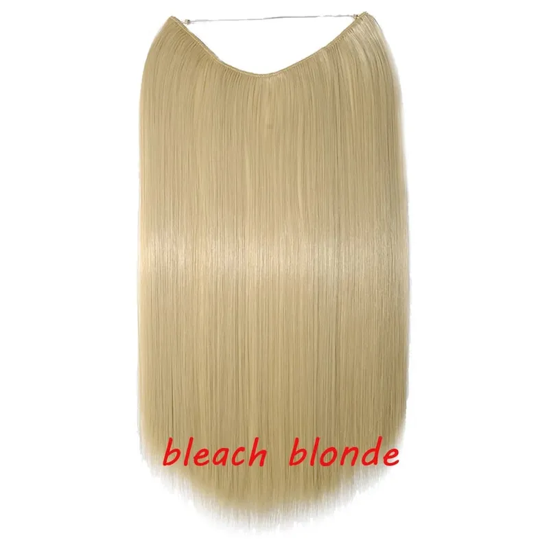 S-noilite 32colors Synthetic Invisible Wire Hair Extension Clip In False Hair Hairpieces Long Hair Extensions For Women